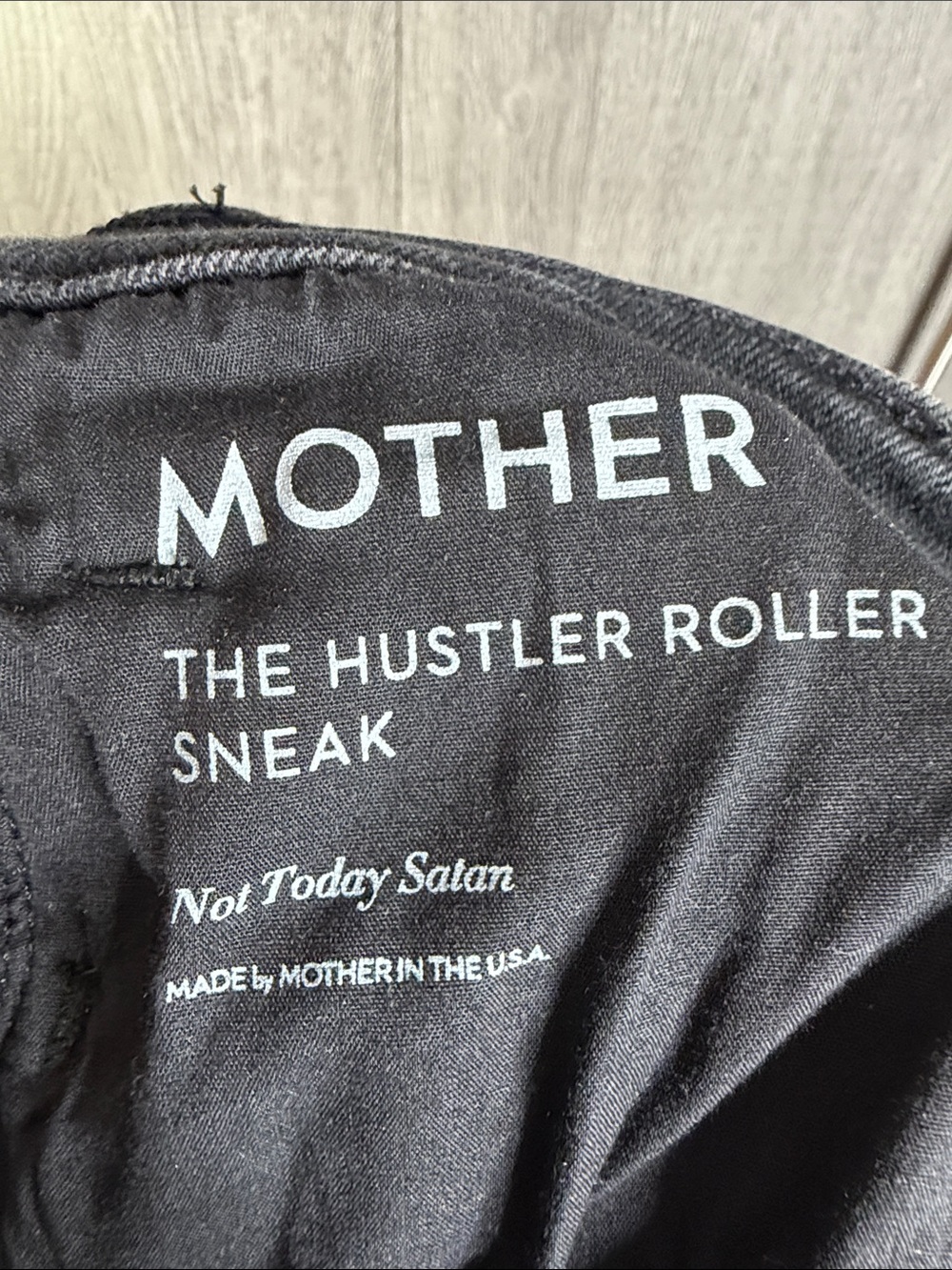 MOTHER Black Washed Wide-Leg Flare Jeans - Picture 6 of 9